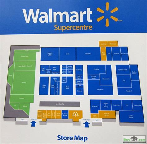 walmart supercenter store map